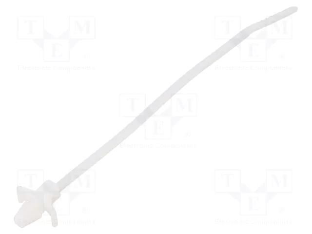 Cable tie; with fixing lugs; L: 109mm; W: 2.5mm; natural; polyamide PANDUIT PLWP1M-D