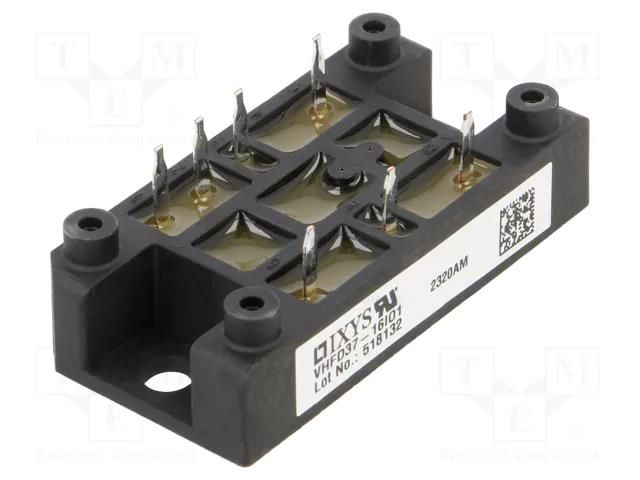 Bridge rectifier: half-controlled; Urmax: 1.6kV; If: 40A; screw IXYS VHFD37-16IO1