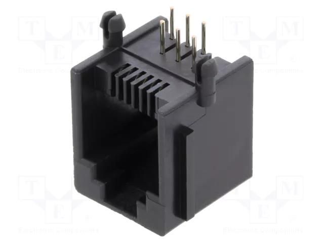 Connector: RJ12; socket; PIN: 6; 6p6c; THT; angled GCT MJ3235-66-0