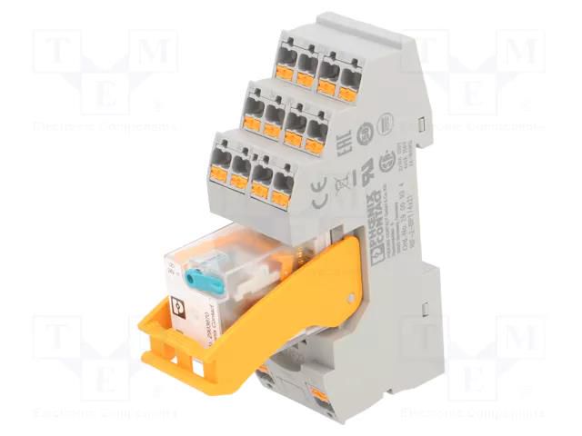 Relay: interface; for DIN rail mounting PHOENIX CONTACT RIF-2-RPT-24/4XAU