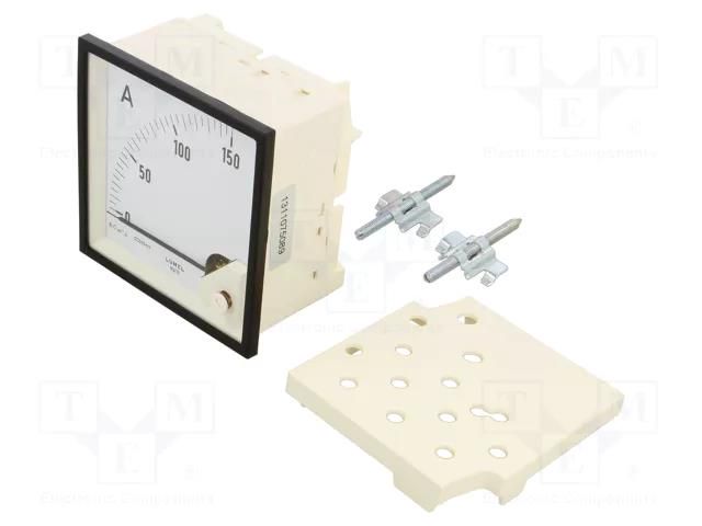 Ammeter; on panel; I DC: 0÷150A; Class: 1.5; Length: 95mm; 600V; MA19 LUMEL MA19-NAB1700000000