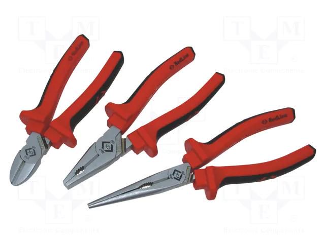 Kit: pliers; Kit: fpliers for gripping,side cutters; 3pcs. C.K CK-T3803