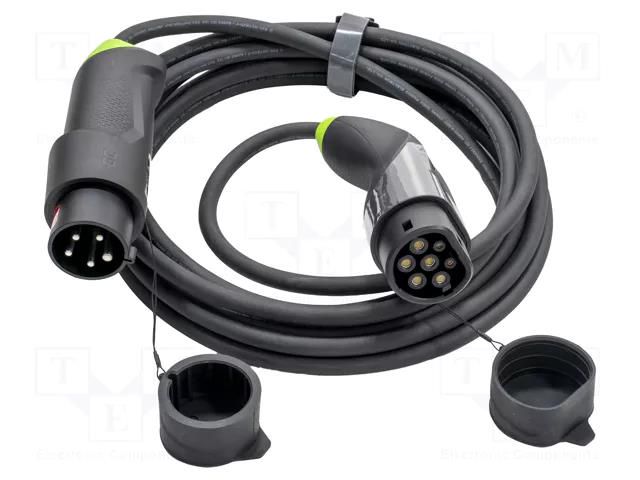 Charger: eMobility; 2x0.5mm2,5x2.5mm2; 400V; 11kW; IP55; 7m; 16A GREEN CELL GC-EVGC01