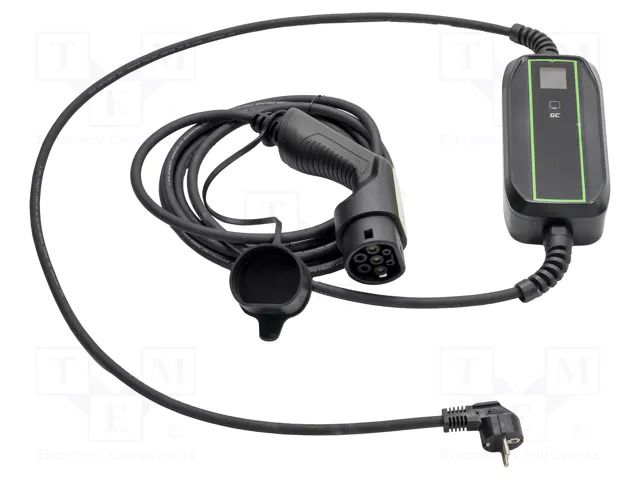 Charger: eMobility; 2x0.5mm2,5x2.5mm2; 230V; 3.6kW; IP66; 6.5m; 16A GREEN CELL GC-EV16
