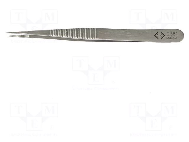 Tweezers; 120mm; for precision works; Type of tweezers: straight C.K CK-T2381