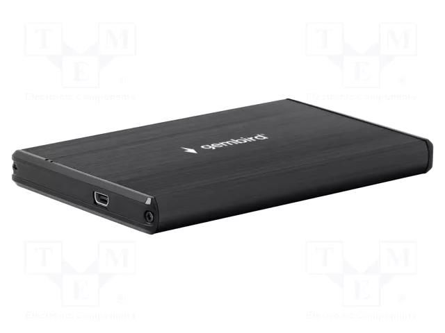 Hard discs housing: 2,5"; USB 3.0; aluminium; black GEMBIRD EE2-U3S-3