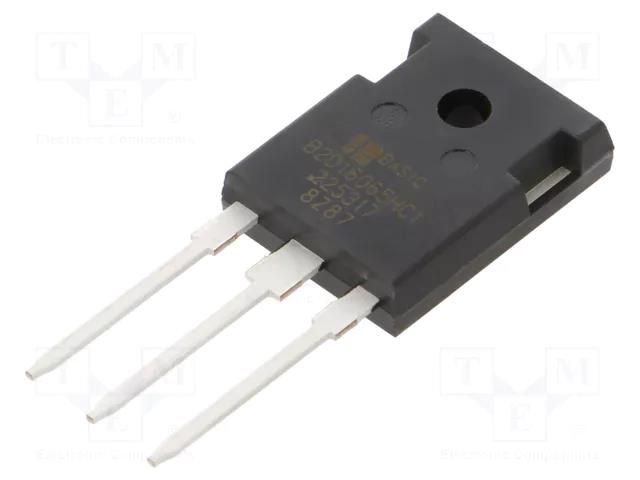 Diode: Schottky rectifying; SiC; THT; 650V; 8Ax2; TO247-3; tube BASiC SEMICONDUCTOR B2D16065HC1