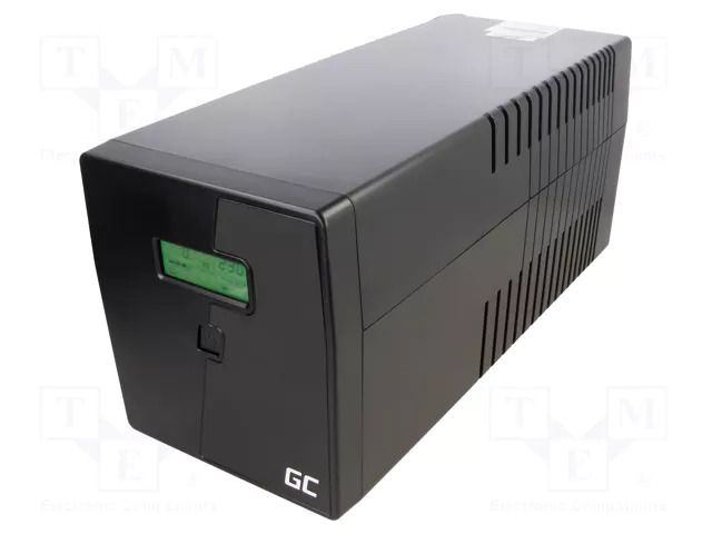 Power supply: UPS; 600W; 1kVA; 207÷253V; 353x149x162mm; 7Ah; 2÷10ms GREEN CELL GC-UPS03