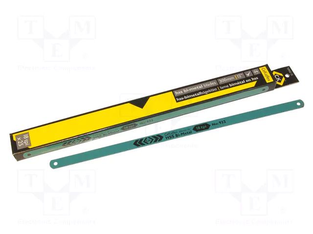 Hacksaw blade-set; metal; 310mm; 18teeth/inch; 5pcs. C.K CK-T0932-12