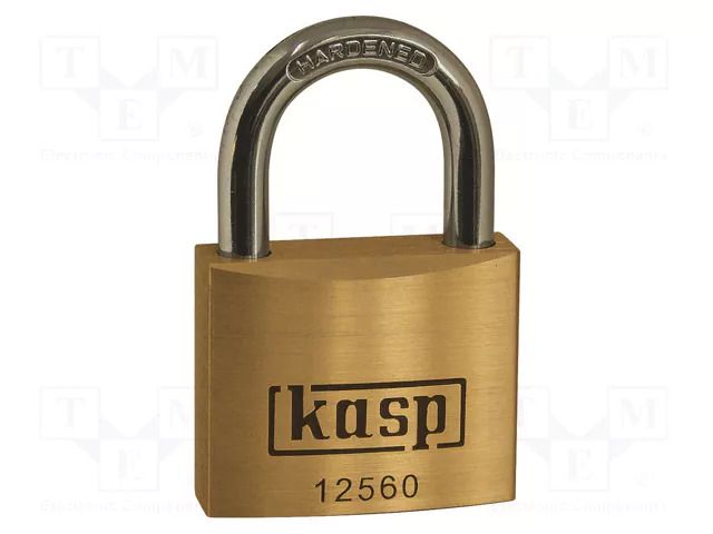 Padlock; shackle; brass; Protection: high (level 10); A: 60mm; 125 KASP KA-K12560