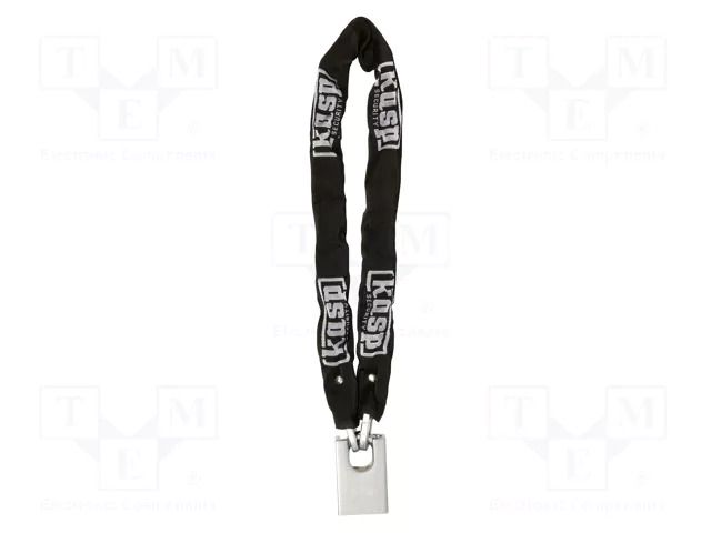 Padlock and chain; shackle; steel; Protection: high (level 13) KASP KA-K45010180A