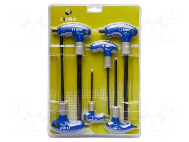 Kit: screwdrivers; hex key; Kind of handle: T; 6pcs. IRIMO SA.42B-6-B