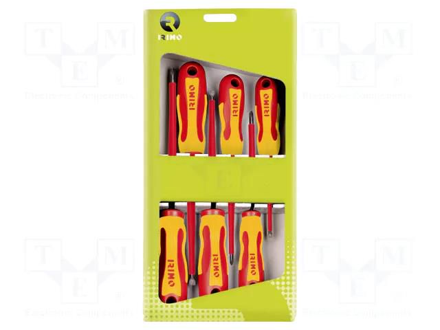 Kit: screwdrivers; insulated; Pozidriv®,slot; 6pcs. IRIMO SA.459V-6A-C