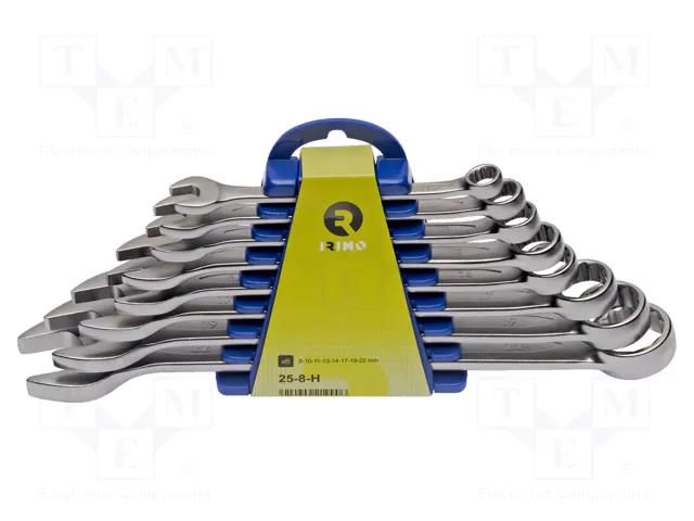 Wrenches set; combination spanner; 8pcs. IRIMO SA.25-8-H