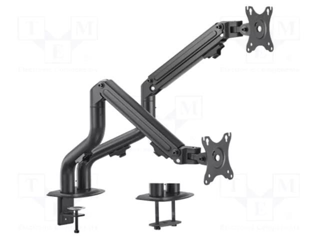 Monitor holder; 8kg; 17÷32"; Arm len: 515mm; for two monitors GEMBIRD MA-DA2-02