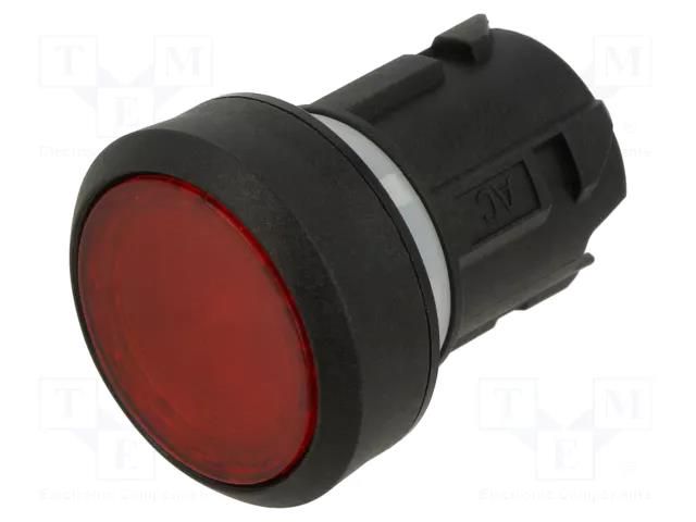 Switch: push-button; 22mm; Stabl.pos: 1; red; flat; SIRIUS ACT SIEMENS 3SU1001-0AB20-0AA0