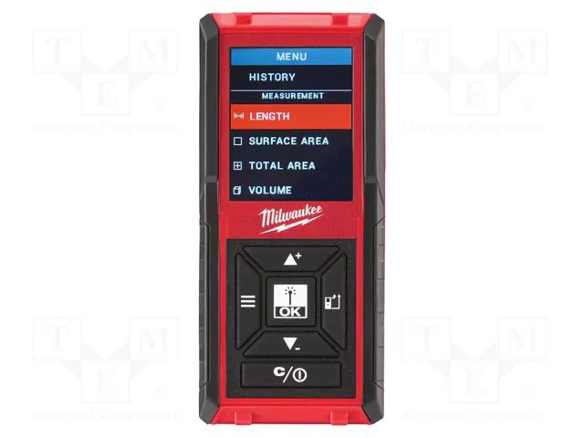 Distance meter; LCD; 0.15÷45m; IP54; Body dim: 105x48x24mm Milwaukee MW-LDM45
