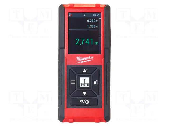 Distance meter; LCD; 0.15÷100m; IP54; Body dim: 113x48x31mm Milwaukee MW-LDM100