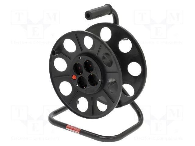 Cable reel; with socket; Sockets: 4; CEE 7/3 (F) socket JONEX PS-REEL/BUG-SCHUKO
