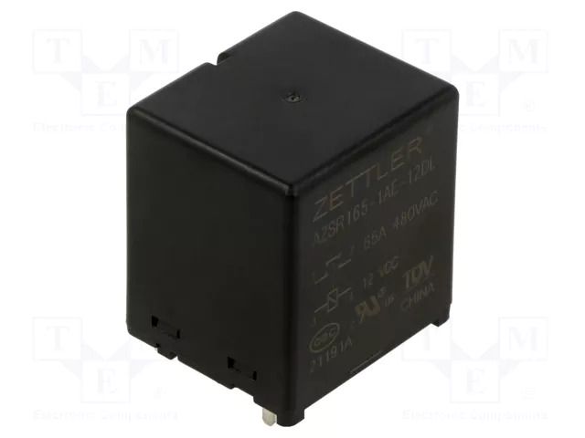 Relay: electromagnetic power; SPST-NO; Ucoil: 12VDC; 65A; PCB; 2.2W ZETTLER AZSR165-1AE-12DL