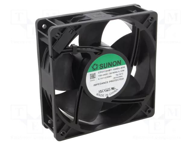 Fan: EC; axial; 230VAC; 120x120x38mm; 164m3/h; 44.9dBA; ball SUNON CF4113HBT-A99