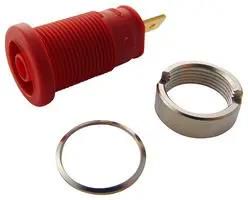 RECEPTACLE, 25A, 4MM, QUICK CONNECT, RED 972355101