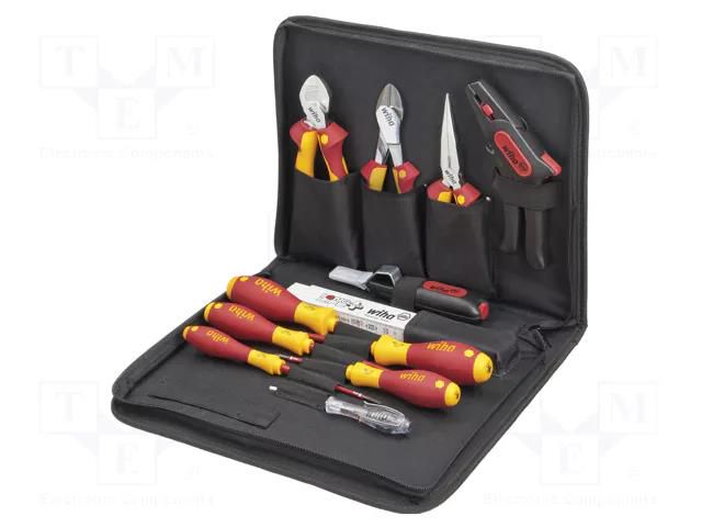 Kit: general purpose; for electricians; Kind: insulated; 13pcs. WIHA WIHA.36389