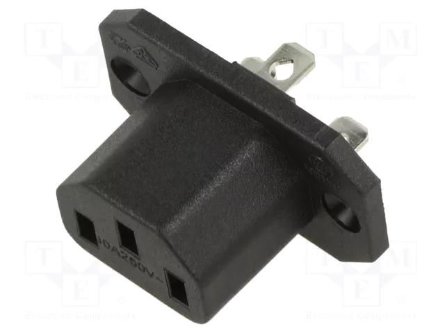 IEC 60320 connector 4787 Connector Outlet 10A F SCHURTER 4787.2000