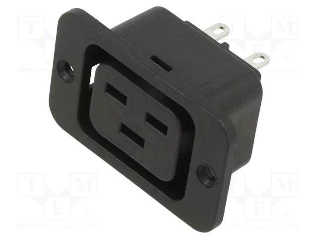 Female; for panel mounting,screw; socket; 250V; 16A SCHURTER 4797.3000