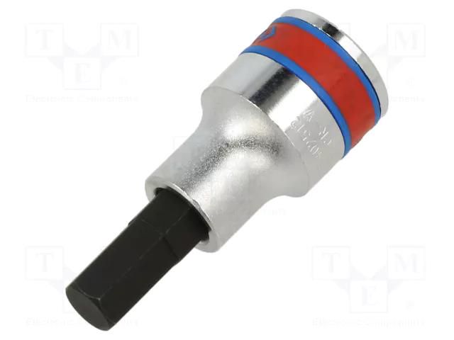 Socket; hex key,socket spanner; HEX 3/8"; 1/2"; 60mm KING TONY KT-402512S