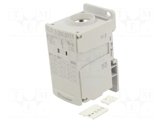 Splice terminal: distribution block; 1kV; for DIN rail mounting FINDER 9D.01.5.250.0111