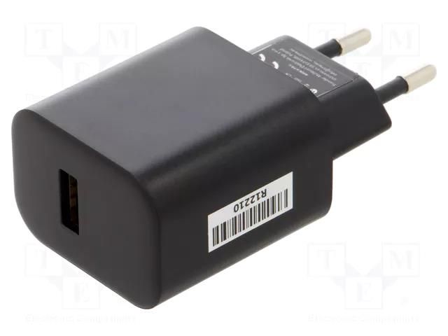 Power supply: switching; mains,plug-in; 5VDC; 3A; 15W; Out: USB CELLEVIA POWER CLW-1505-W2E-ERUSB