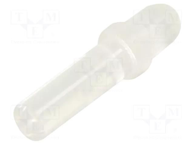 Fiber for LED; Ø3mm; L: 9.5mm; round; Front: convex; straight; PLP1 BIVAR PLP1-375