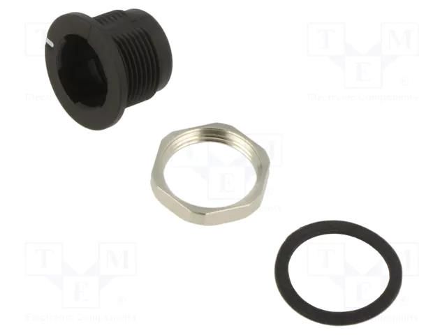 Accessories: mounting adapter; 620; Body: black BINDER 08-2636-000-001