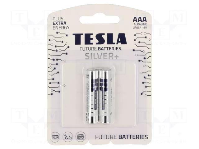 Battery: alkaline; AAA; 1.5V; non-rechargeable; Ø10.5x44.5mm TESLA BATTERIES BAT-LR03S/TESLA-B2