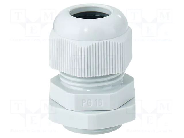 Cable gland; PG16; IP65; polyamide; light grey HENSEL HENSEL-AKS-16