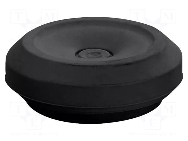 Grommet; elastomer thermoplastic TPE; black; -25÷35°C; 8÷17mm HENSEL HENSEL-LDM-25-B