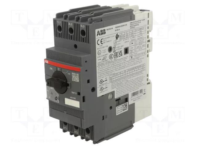 Motor breaker; 22kW; 208÷690VAC; for DIN rail mounting; IP20 ABB MS165-54