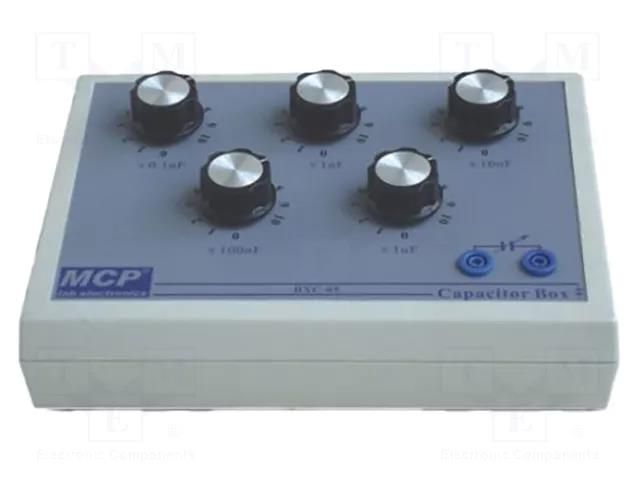 Decade box: capacitance; Number of ranges: 5; 100pF÷10uF; 300VDC MCP BXC-05