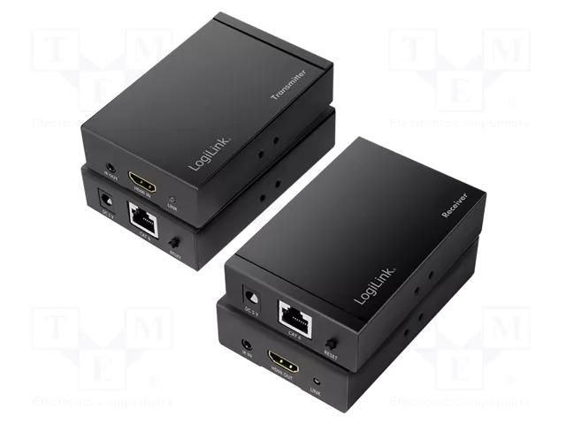 HDMI extender; DC socket,HDMI socket,RJ45 socket; HDCP 1.4 LOGILINK HD0024