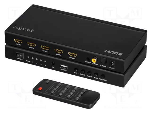 Switch; HDCP 1.3,HDMI 1.3; Dolby-True HD,DTS-HD,HDCP,LPCM LOGILINK HD0052