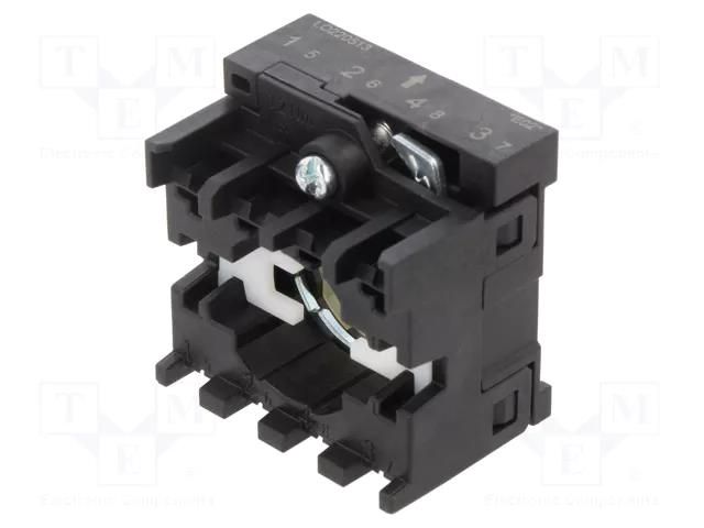 Mounting unit; 22mm; front fixing; for 4-contact elements SIEMENS 3SU1500-0BA10-0AA0