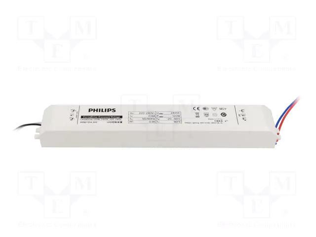 Power supply: switching; LED; 120W; 24VDC; 100mA÷5.2A; 198÷264VAC PHILIPS 929001424306