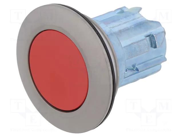 Switch: push-button; 30mm; Stabl.pos: 1; red; none; IP66,IP67,IP69K EAO 45-2131.4F20.000