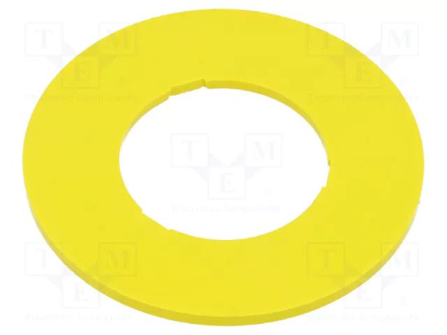 Description label; 45; 45mm; plastic; Body: yellow EAO 45-50K.1407
