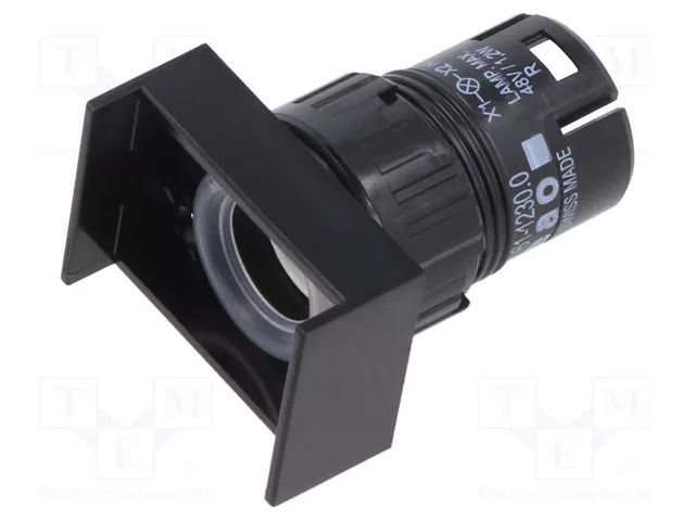 Switch: body; 16mm; Stabl.pos: 2; IP65; 61; Pos: 2; Ø16.2mm; plastic EAO 61-1230.0