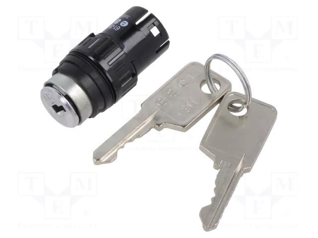 Switch: body; 16mm; Stabl.pos: 3; IP65; 61; Pos: 3; plastic EAO 61-2607.0/D