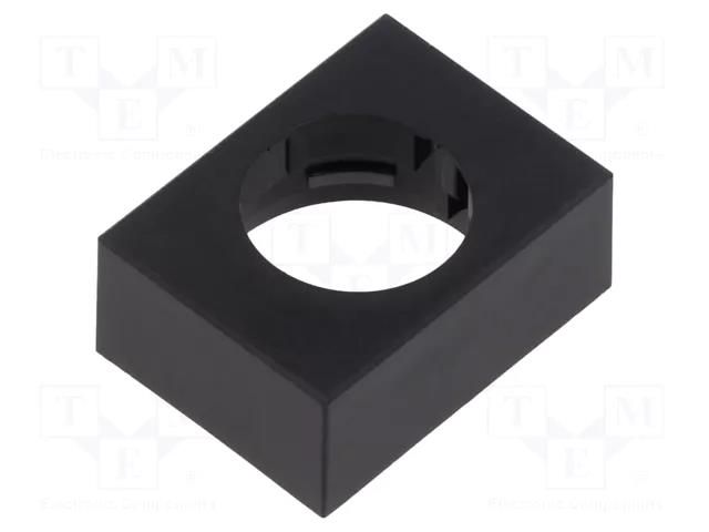 Cover plate; 61; 15.3x21.5mm; Body: black; plastic EAO 61-9230.0