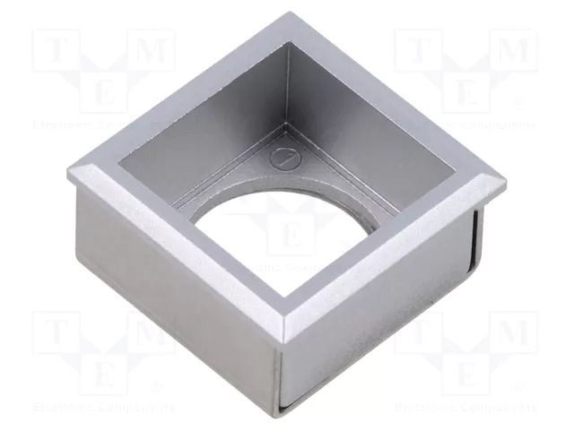 Button holder; 22mm; 61; 21x21mm; Face dim: 24x24mm; Body: silver EAO 61-9930.4