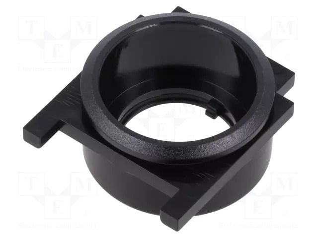 Button holder; 22mm; 61; Ø22.3mm; Face dim: Ø25mm; Body: black EAO 61-9933.10
